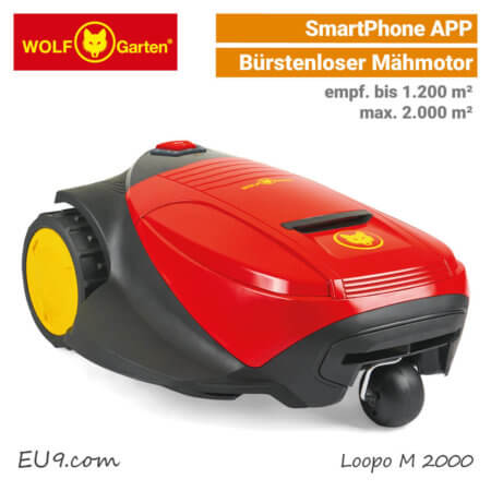 Wolf-Garten Loopo M 2000 Mähroboter-Rasenroboter SmartPhone-APP EU9