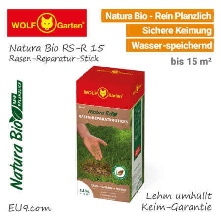 Wolf-Garten Natura-Bio RS-R 15 Rasen-Raparatur-Stick Rasensamen - EU9